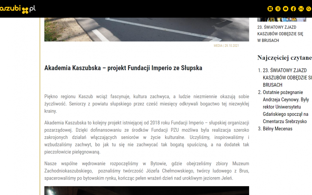 Akademia Kaszubska – podsumowanie projektu